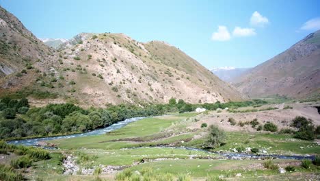 beautiful endless landscapes in kyrgyzstan, central asia