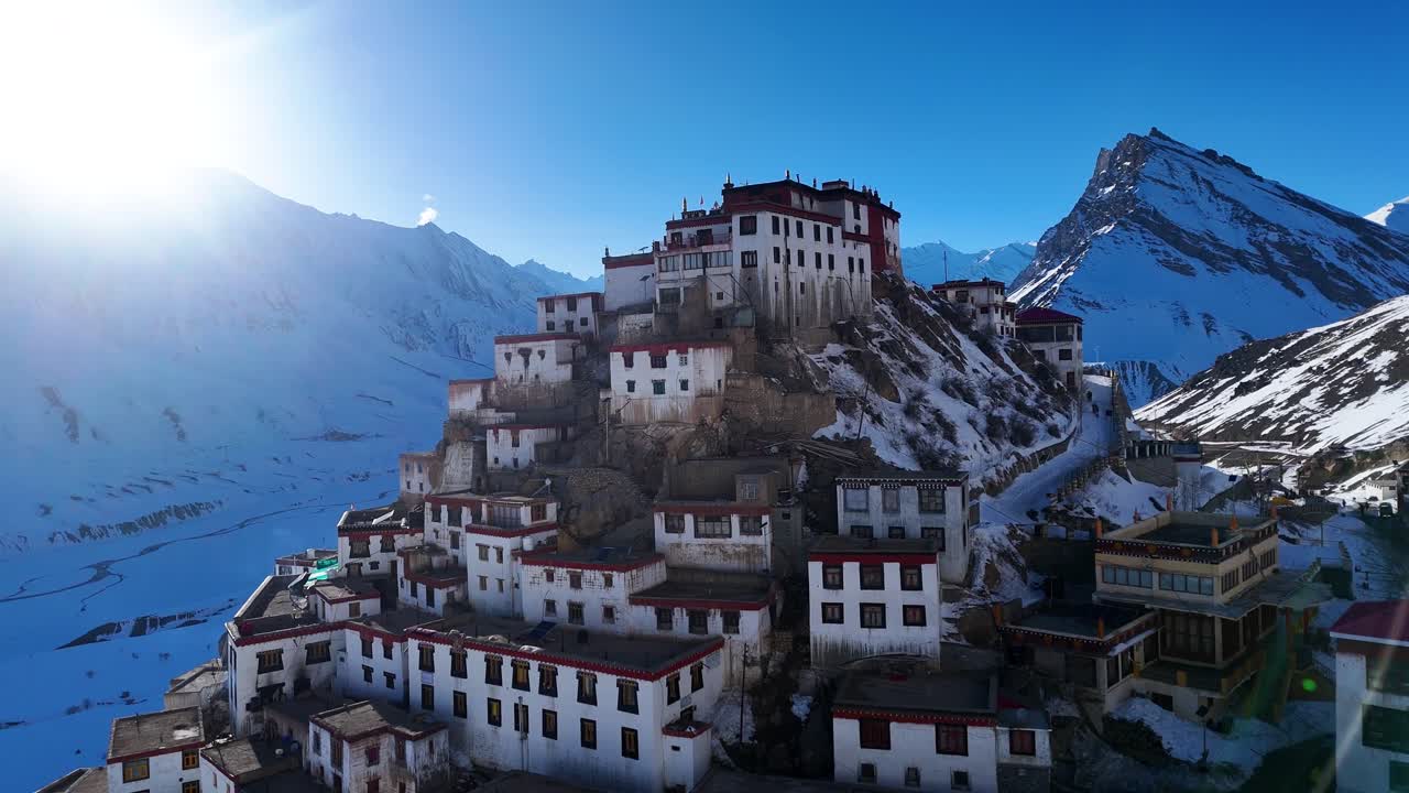 Stunning Himalayan Monastery in Winter