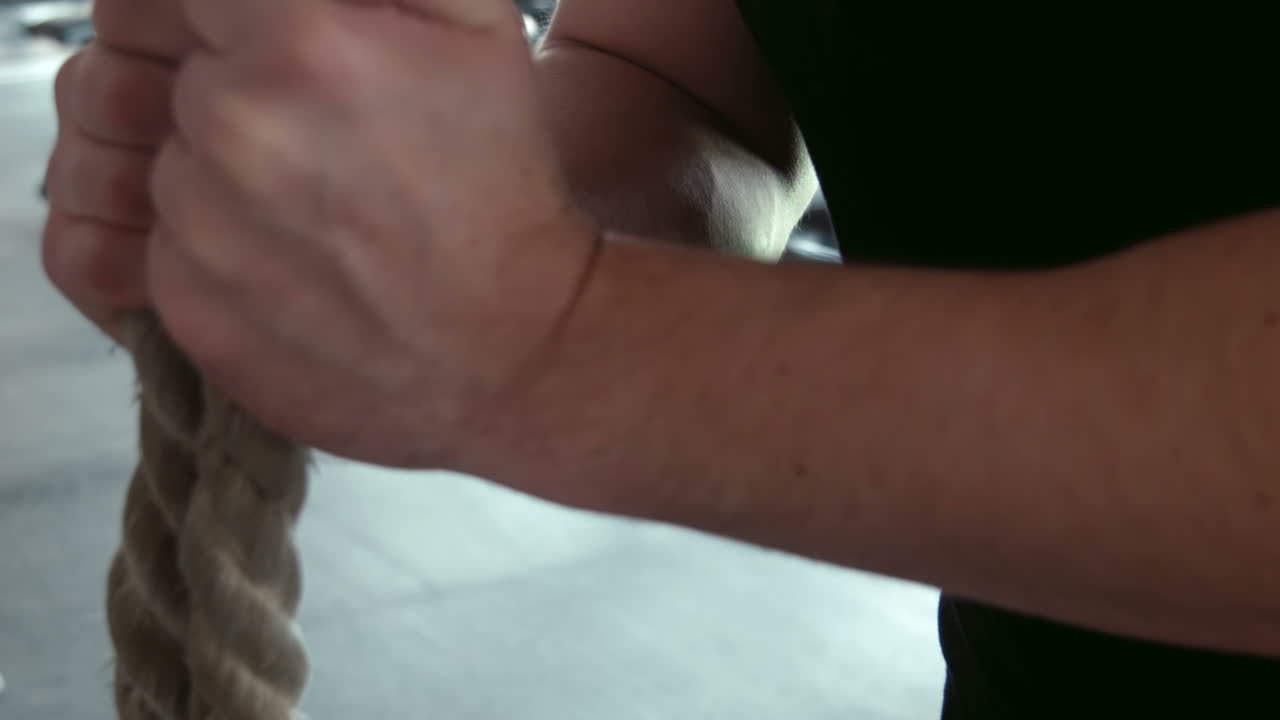 Fitness, Sport, Bodybuilding and People Concept - Young Man Doing Triceps Dip (Stock Footage)