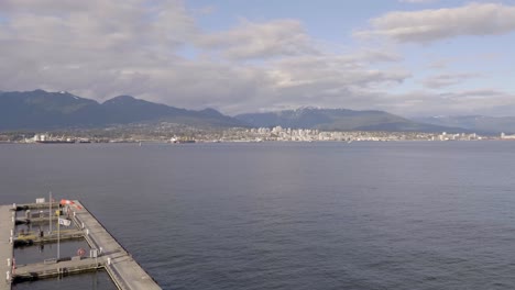 Panoramic-View-Of-North-Vancouver-And-Mountain-Landscape-From-Vancouver-International-Water-Airport