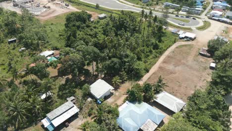 Hermosa-Vista-Aérea-Del-Drone-Paraíso-Telok-Melano-Sarawak,-Kampung-Telok-Melano-Fue-Una-Vez-Un-Refugio-Durante-Las-Tormentas-Marinas-Para-Los-Comerciantes-Desde-Sambas,-Indonesia-Hasta-Kuching