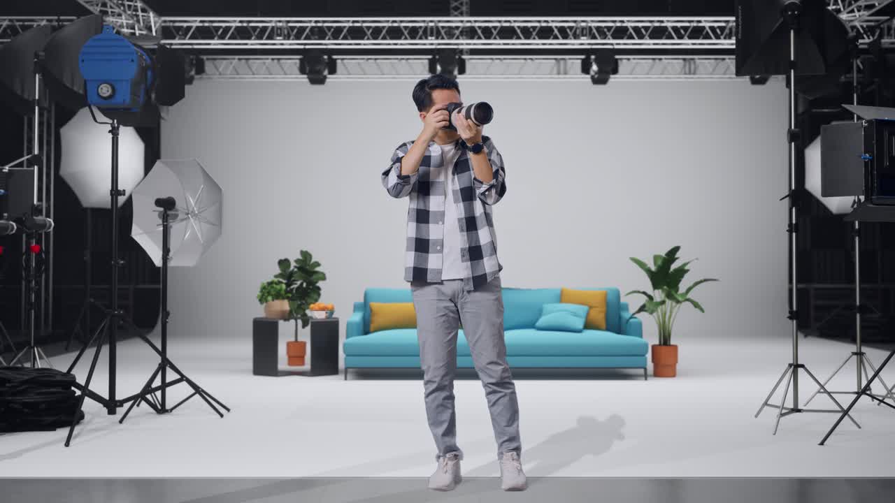 Photographer in a Photo Studio