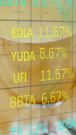 animation of cup over data processing