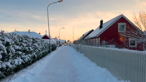 Sunset-in-a-small-swedish-town