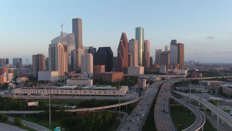 Aerial-view-of-downtown-Houston