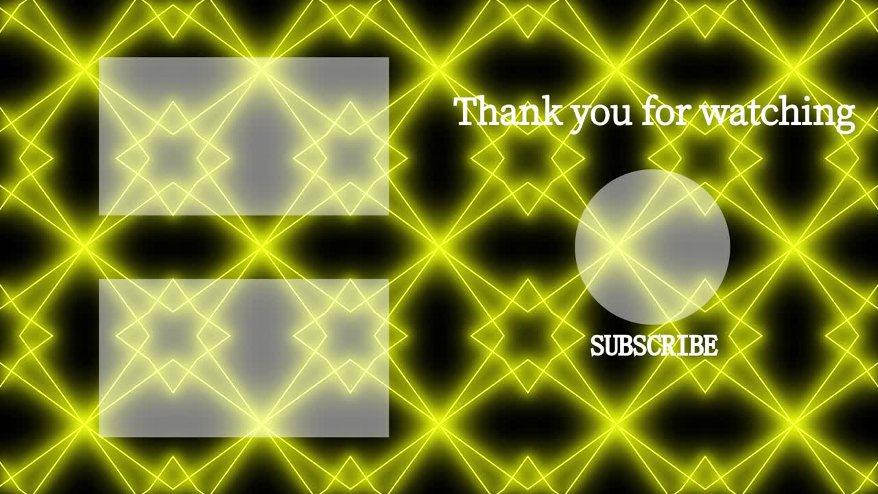 기하학적 패턴 검은 배경 엔드 카드 모션 그래픽