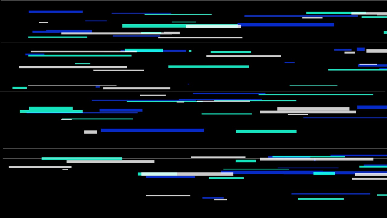Abstrakter digitaler Glitch-Hintergrund mit sich bewegenden horizontalen Linien