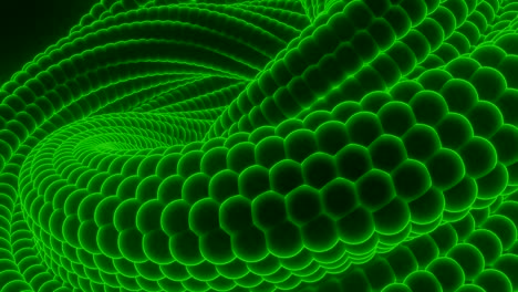 abstract green spiral pattern