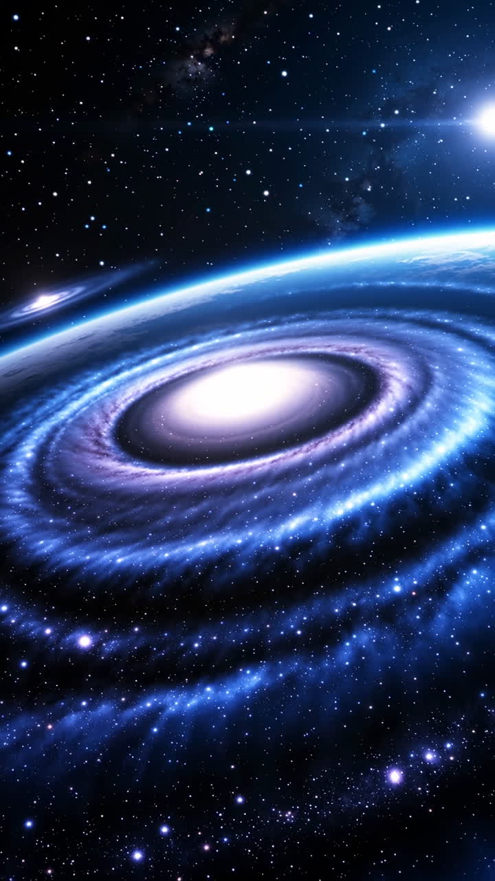 Vibrant Spiral Galaxy in Deep Space