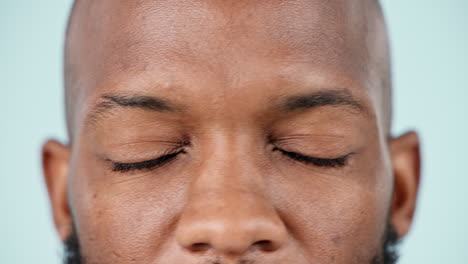 wow, news and eyes of man in studio with surprise