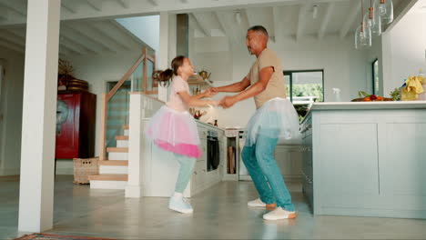 Papa,-Mädchen-Und-Ballett-Mit-Tanz