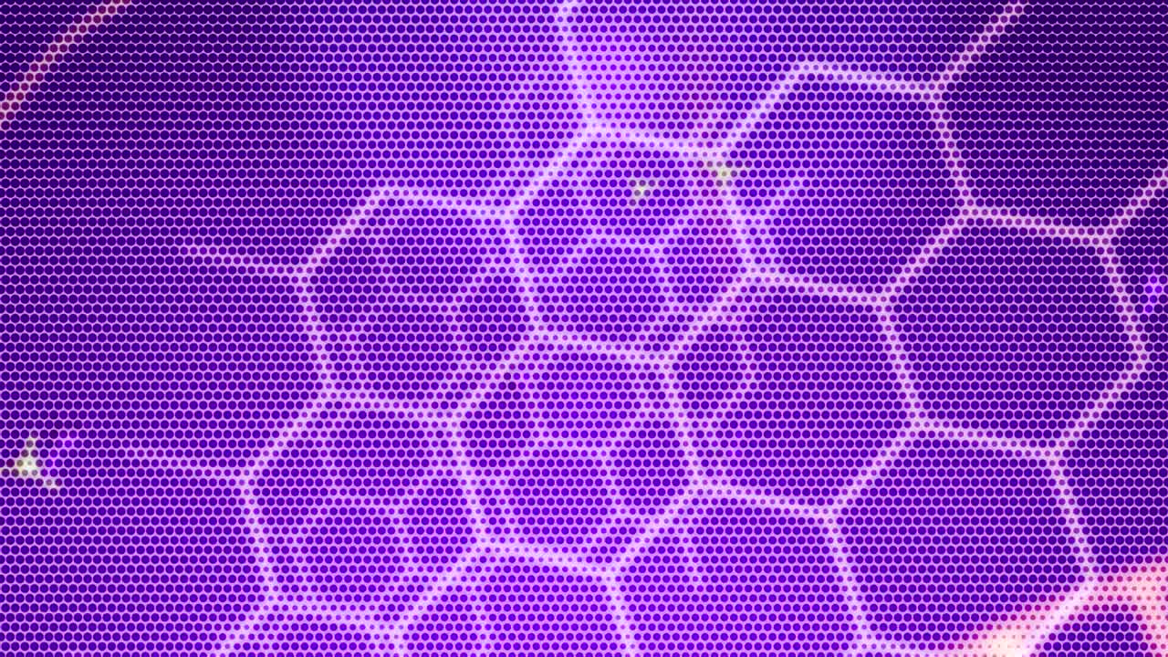 컴퓨터에 의해 생성된 애니메이션 모션 배경은 과학 생물학, 원자, 분자, 입자, 유전자, dna를 보여줍니다.