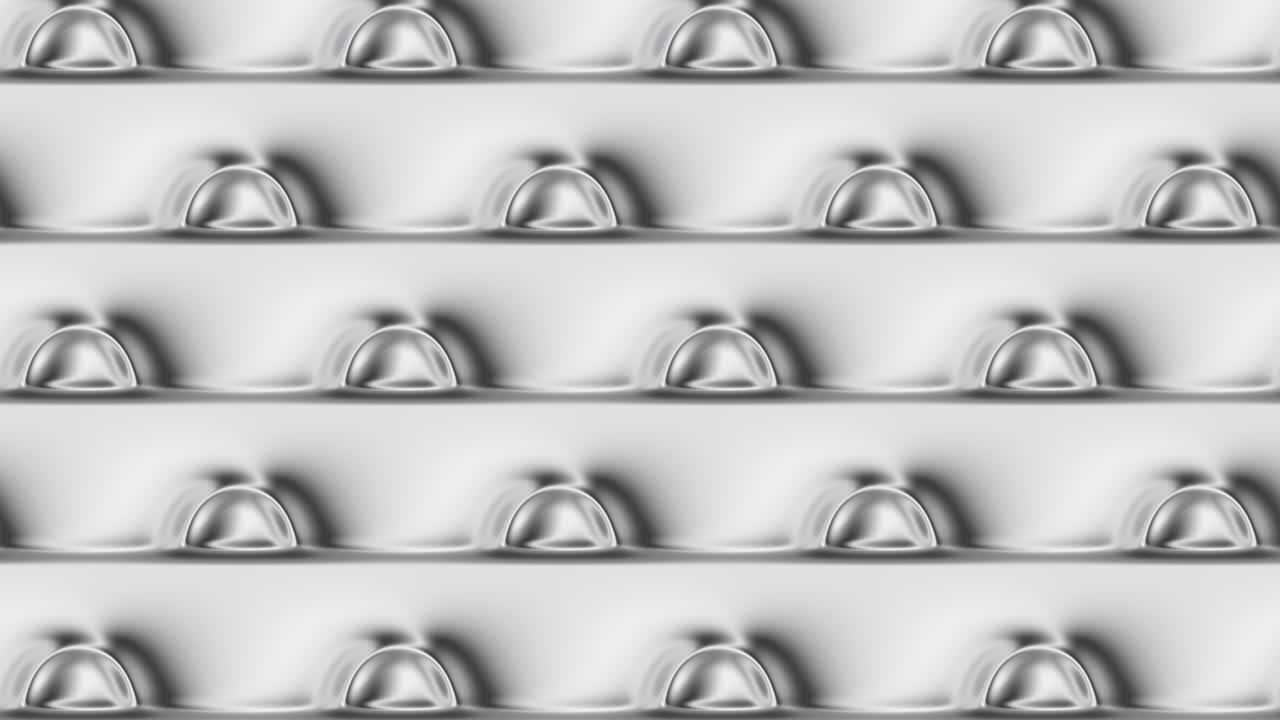 액체 유리 배경과 흐르는 요소, 추상 루프 비디오