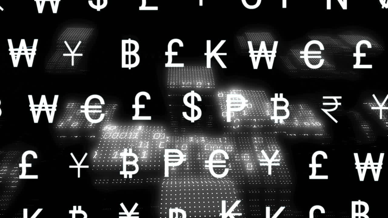 화폐 아이콘의 애니메이션: 바이너리 코딩을 통해 금융 데이터를 처리