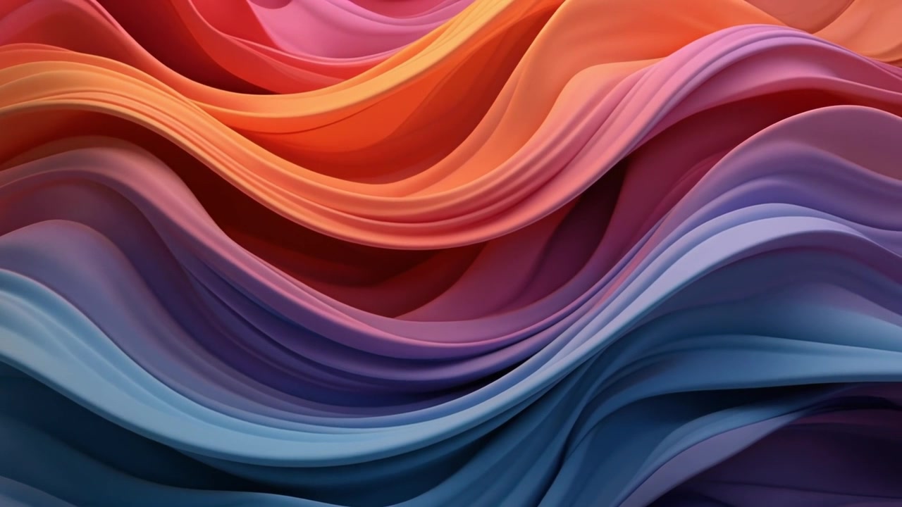 Onde astratte fluide di colori sfumati vivaci