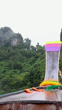 scenic boat ride through lush, rocky landscapes