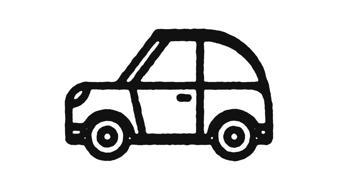 자동차 공유 아이콘 애니메이션 영상 & 알파 채널