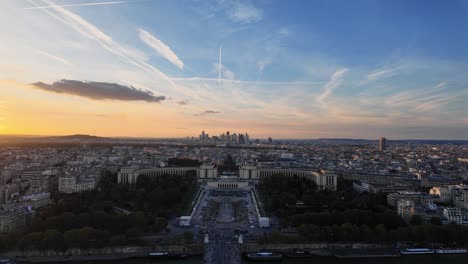 paris city skyline france, buildings at sunset, seine river beautiful europe travel