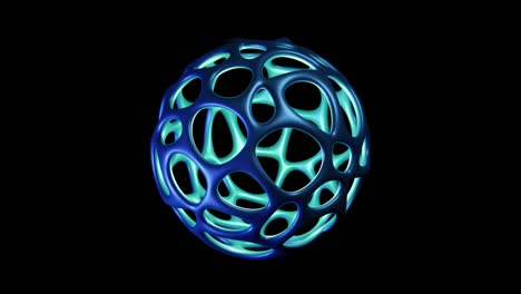 esfera 3d abstracta (bucle 4k)