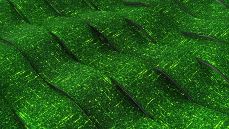 abstract green wave pattern