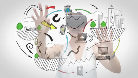 iconos animados en el video a bordo