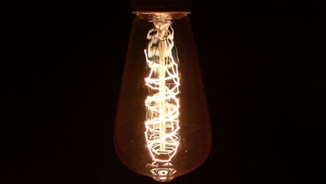 vintage edison incandescent light lamp windingwire tungsten filament