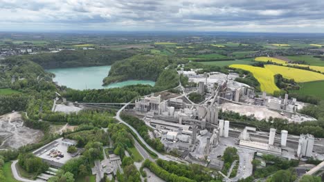 gran instalación de minería y cantera en las minas de rutzkausen, alemania