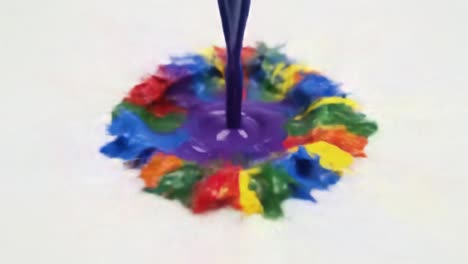 colorful paint splash