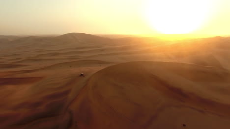 nightfall over the namibian desert