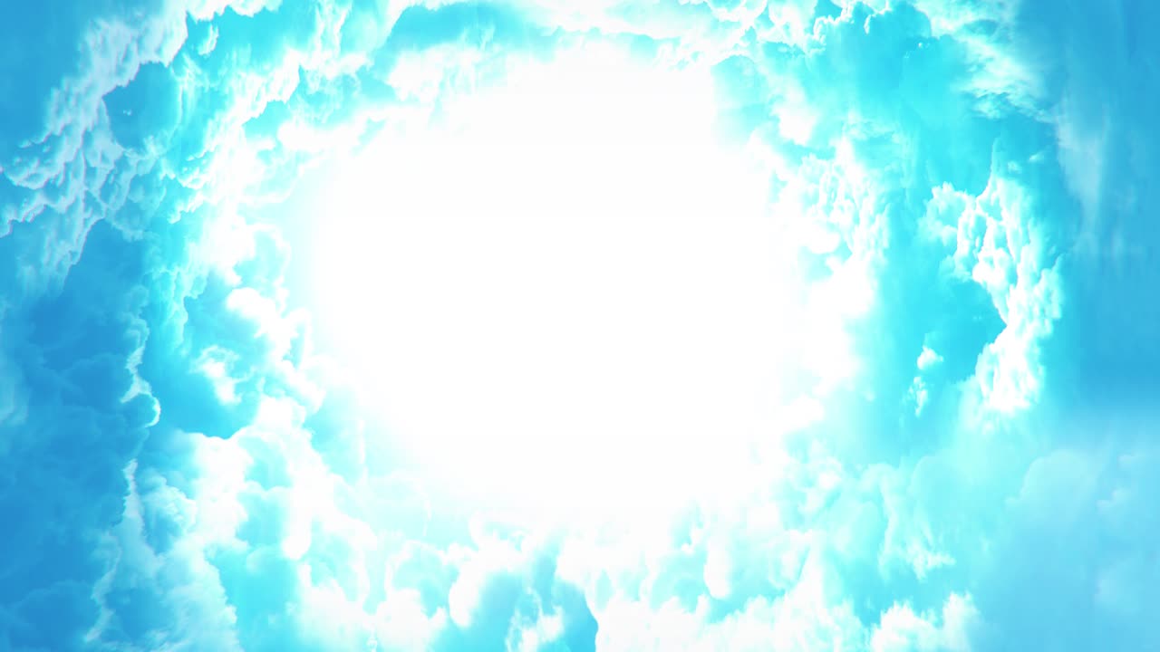 아름다운 하늘 구름 날씨 자연 구름 파란 하늘 뭉게뭉게 떠다니는 하얀 구름의 4K 타임 랩스