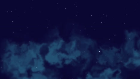 galaxy landscape with stars and cloud, motion abstract cyber, futuristic and retro style background