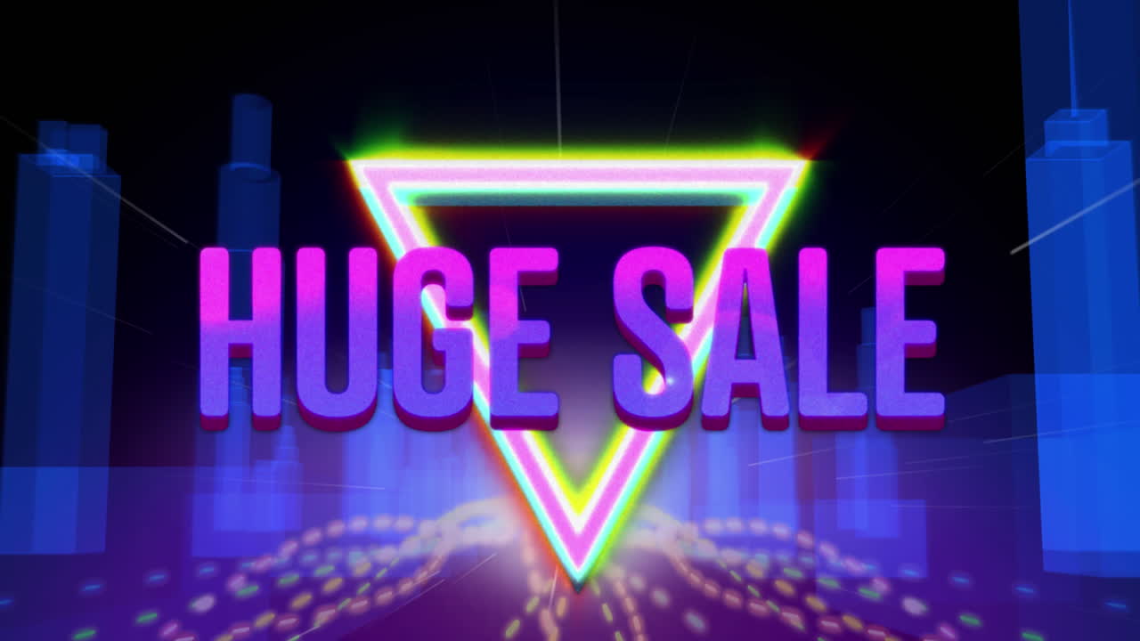 보라색 배경 4k에 거대한 판매 그래픽