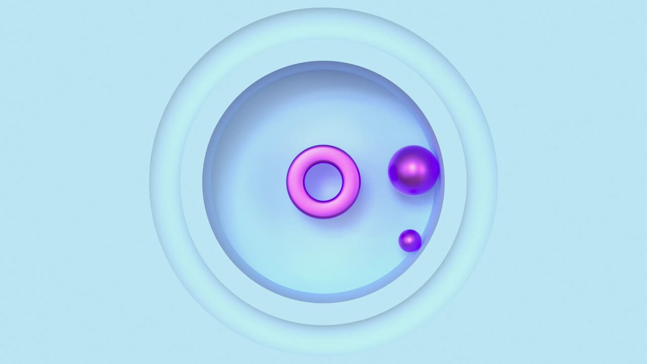 abstracto púrpura forma geométrica escena azul movimiento de renderización en 3d