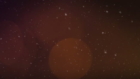 animación de manchas rojas de luces y manchas blancas que caen sobre fondo negro