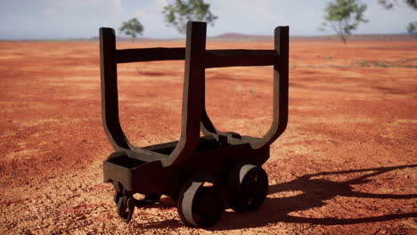 old-rusted-Mining-cart-in-desert