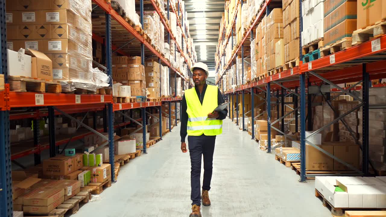 Warehouse Worker in Inventory Storage Facility