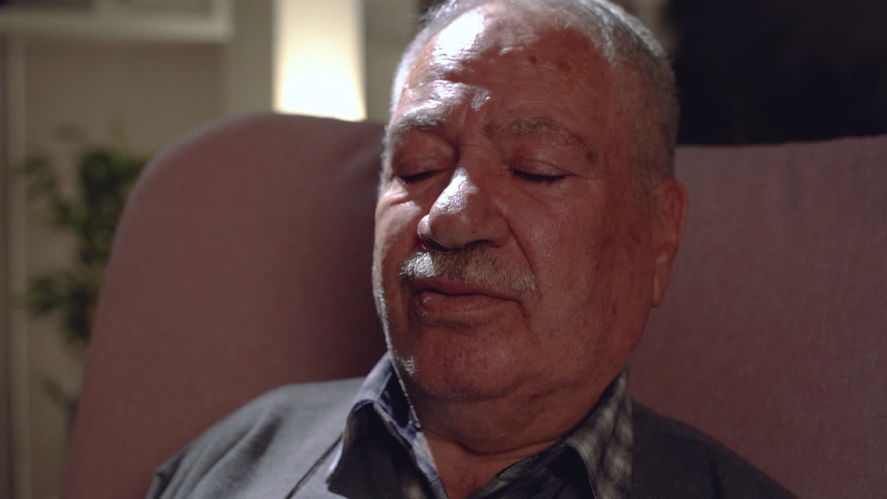 The old man's thoughts at home.