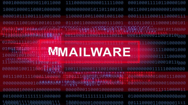 Malware - Glitch-Hintergrund