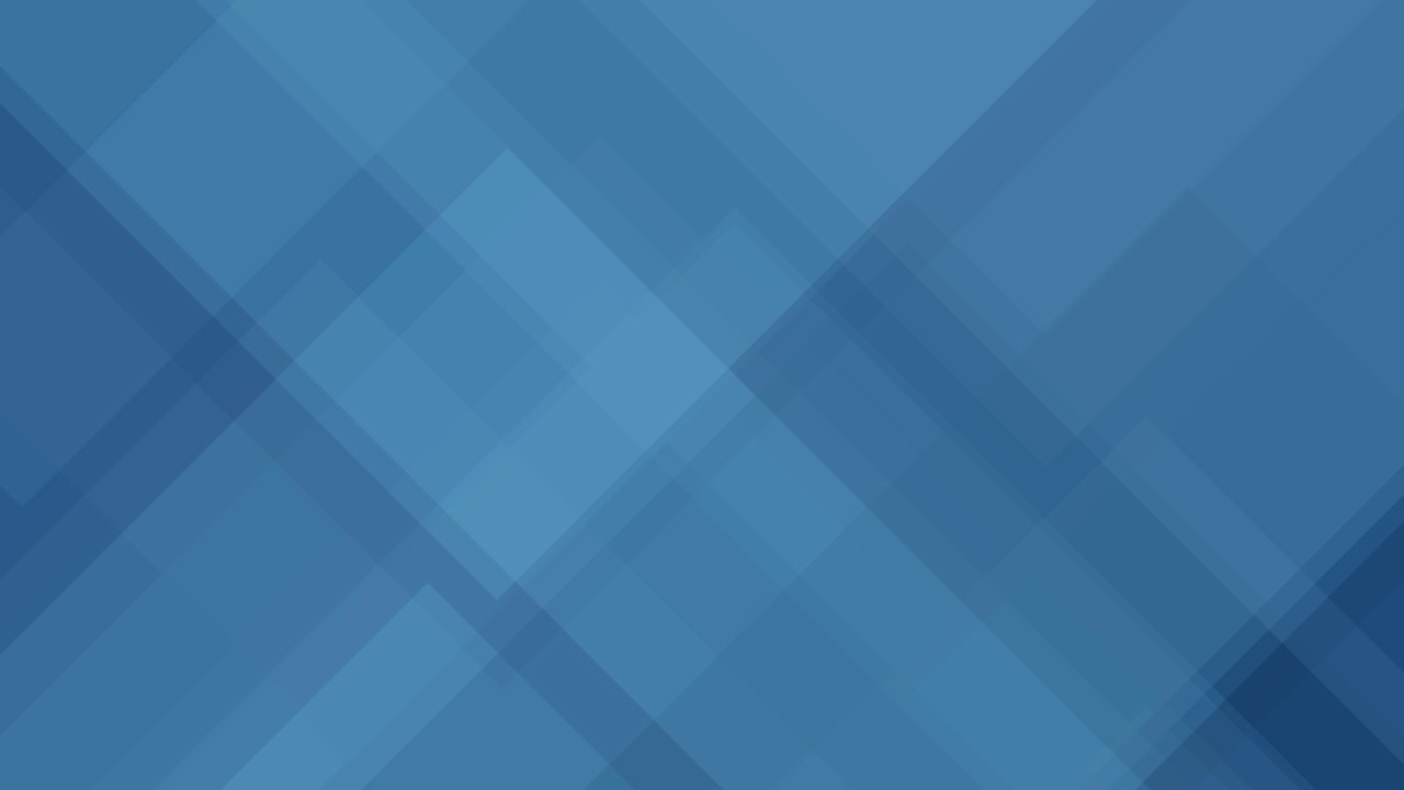 Animazione astratta blu geometrica in slow motion ad anello, forme triangolari trasparenti sovrapposte, design moderno minimalista