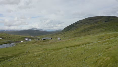 Base-camp-in-a-green-valley