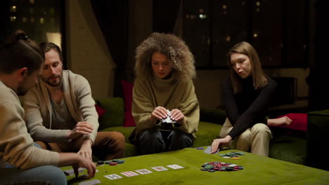 group of friends playing poker 1