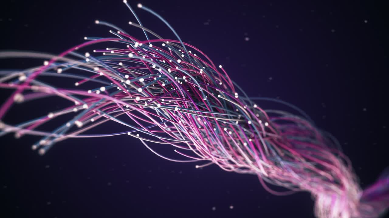 Abstract Colorful Lines and Connections