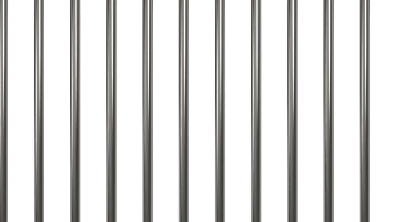 barras de prisión movimiento de fondo vídeo de animación