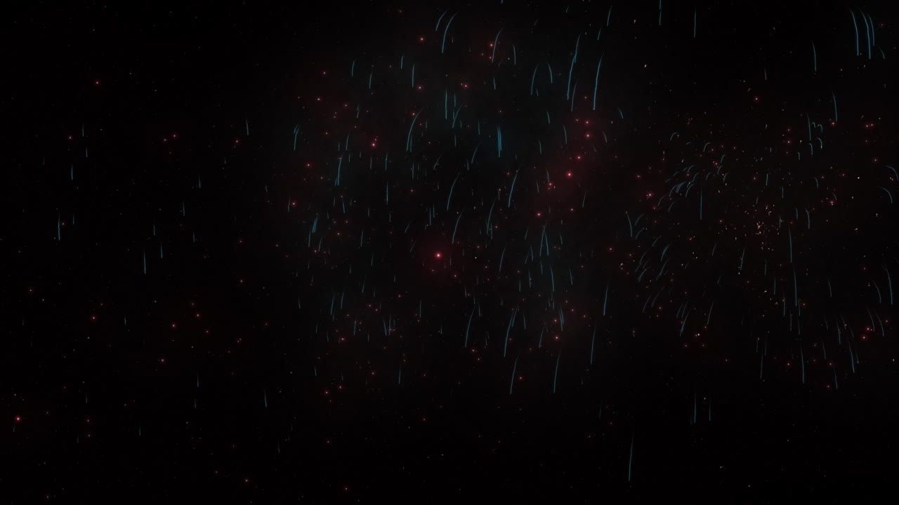 생동감 넘치는 4k 불꽃놀이 애니메이션