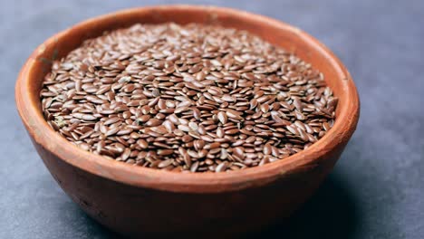 flax seeds in a bowl