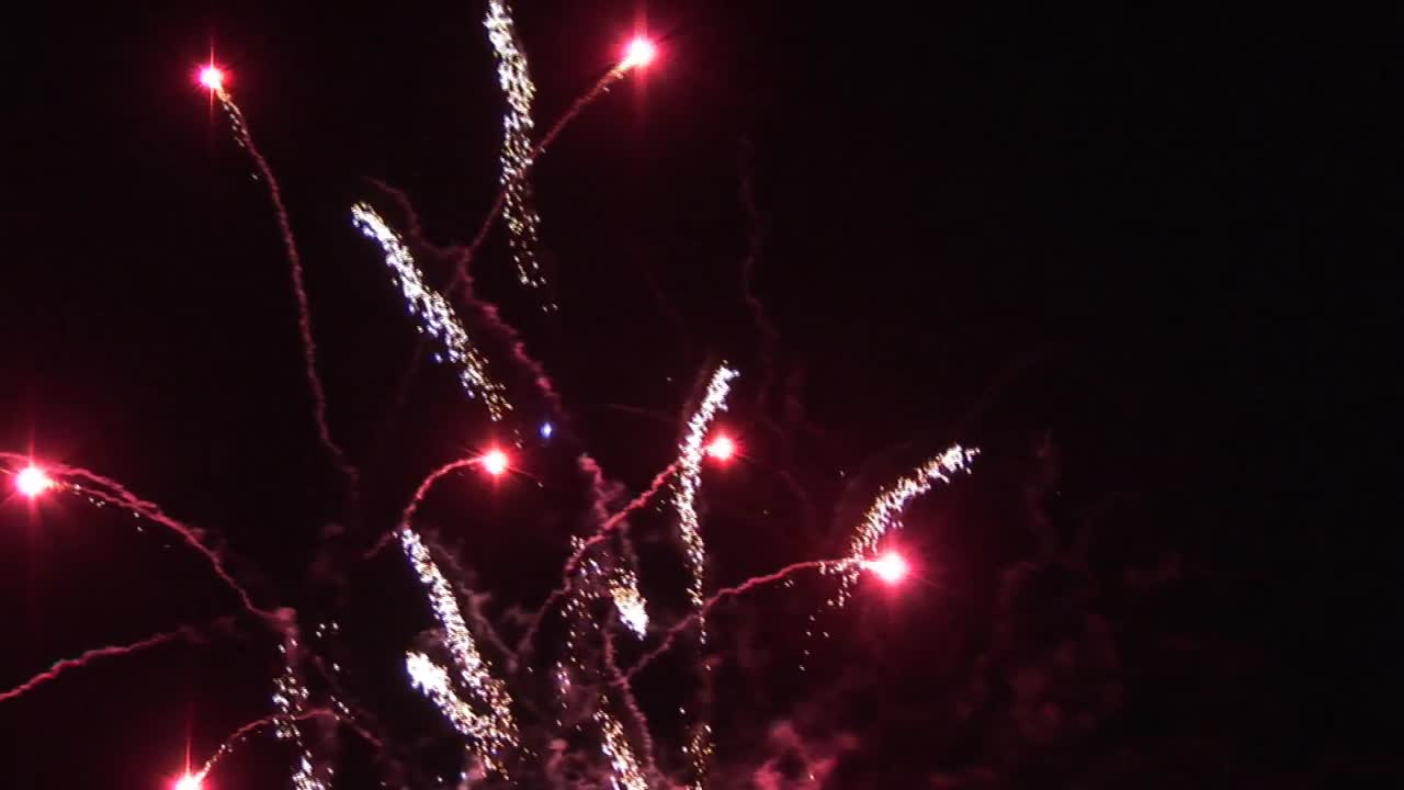 explosiones de fuegos artificiales
