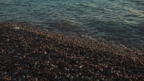 waves crashing onto a beach