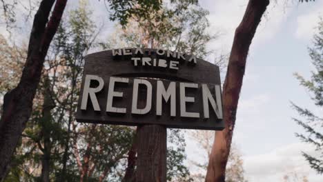 Sign-of-Weatonka-Tribe-Red-Men---Cemetery-Section---4K