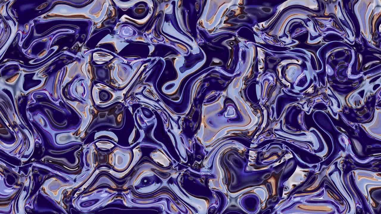 la onda líquida es una animación suave y colorida. el fondo de la animación digital ondulada es líquido.
