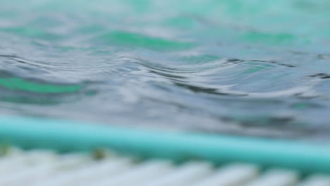 cerca de un borde de piscina